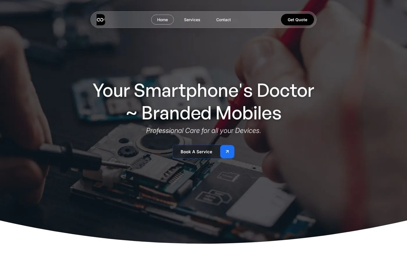 Branded Mobiles website preview